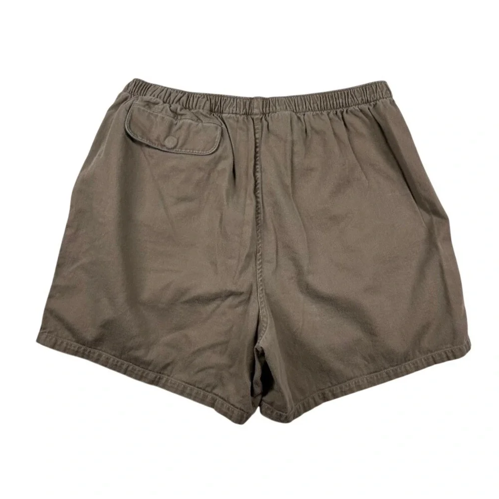 Vintage Polo Ralph Lauren Shorts Mens L Brown Army Green Elastic Baggies Pony 5